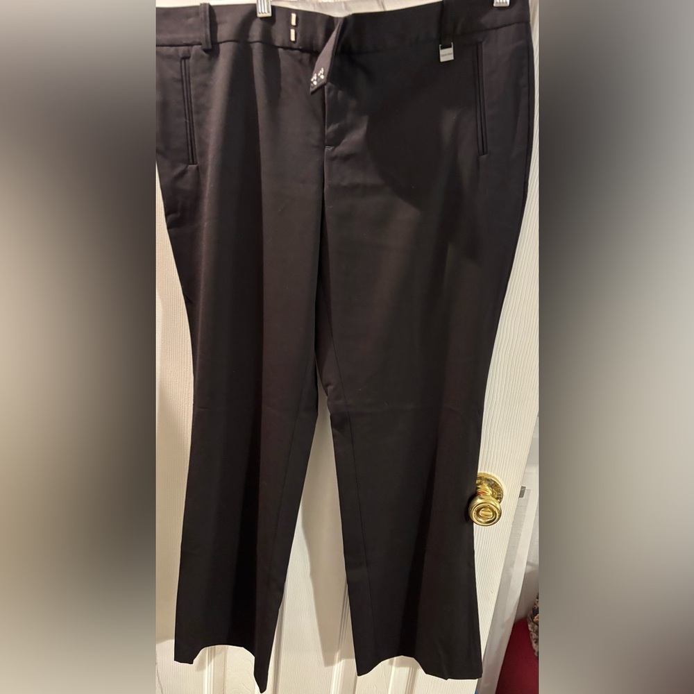 Calvin Klein Black Trousers with Silver Accent